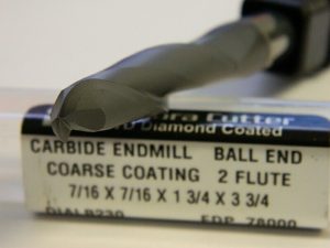 Niagara Cutter 3-3/4"OAL 2Fl Coarse Coating Carbide Ball Endmill N78000