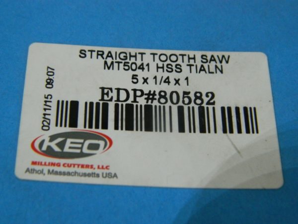 Keo 5" Diam x 1/4" Thick Straight Tooth Side Chip Saw 80582