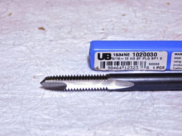 Union Butterfield 5/16-18 UNC 2 Fl Spiral Point Extension Tap QTY 2 1020030