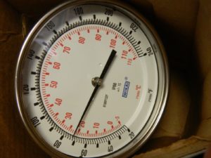 Wika 2-1/2" Stem, 50 to 400° F Bi-Metal Thermometer