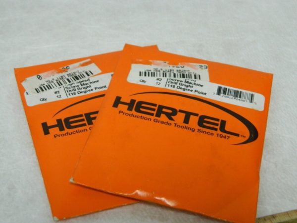 Hertel Screw Machine Length Drill Bit 0.221" x 1-5/16" HSS QTY 24 01354026