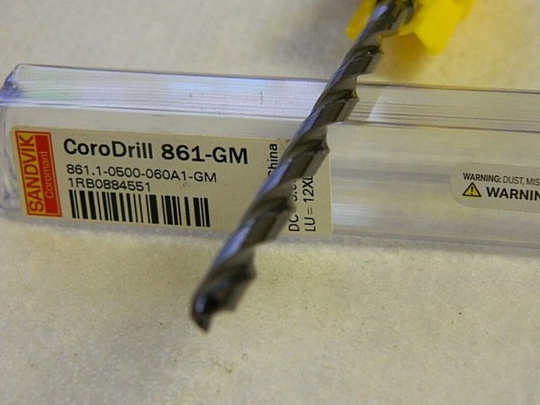 Sandvik Coromant 5mm 140° 2-Flute Solid Carbide Extra Length Drill Bit 6150996