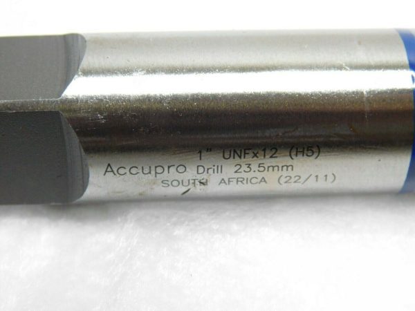 Accupro Modified Bottoming Spiral Flute Tap HSSE RH 1"-12 UNF H3 4FL 62010392