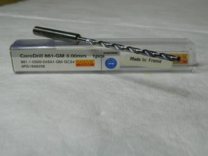 Sandvik Solid Carbide Extra Length Drill Bit 3mm 140° 2-Flute 6150909