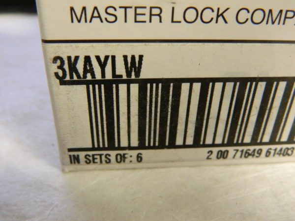 Master Lock Keyed Alike Lockout Padlock 3/4" Shackle Clearance QTY 6.3KAYLW