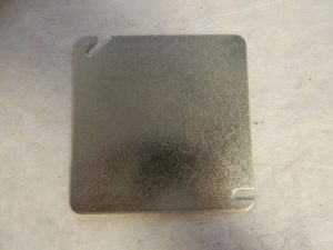Cooper Crouse-Hinds 4" Steel Electrical Box Square Cover QTY 50