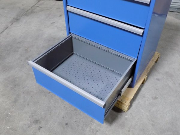 Lista Modular Storage Cabinet 4 Drawer 39" x 28" x 22" Steel Blue DAMAGED