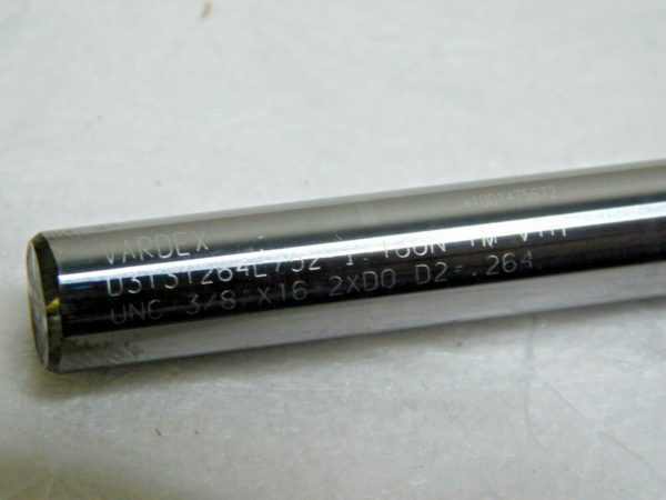 Vargus Carbide Helical Flute Thread Mill RH 3/8"-16 Internal 16 TPI 3FK 80279