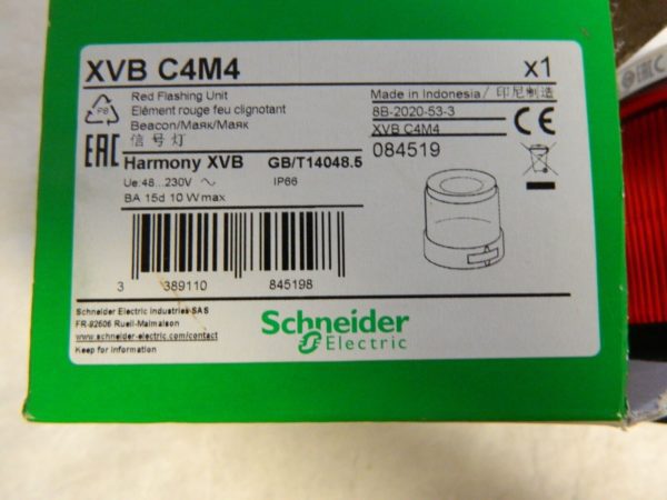 Schneider Electric 48 to 230 VAC, 4X NEMA Rated, LED Flashing Light. XVBC4M4