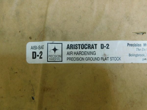 Pro Air Hardening Flat Stock 36" L x 6" W x 1" Thick Tool Steel AISI D2 86038601