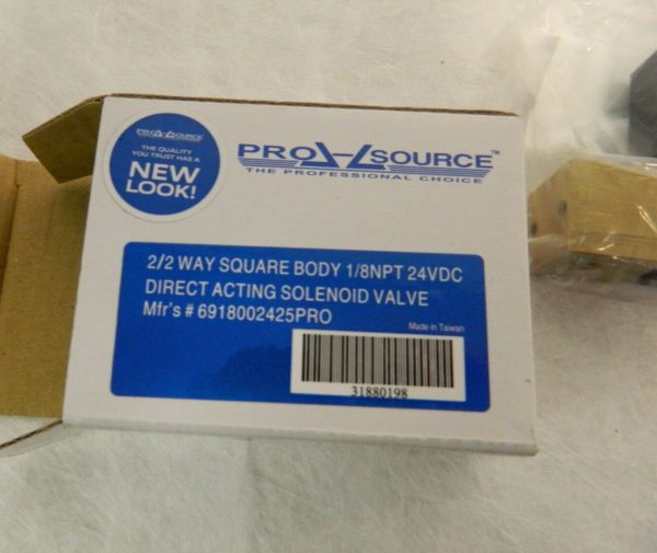 Pro-Source 1/8" 2/2 Way Square Body Stacking Solenoid Valve Qty 2 6918002425PRO