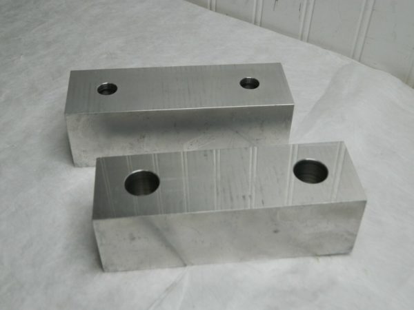 Gibraltar 6" Wide x 2" High x 2" Thick, Flat/No Step Vise Jaw 1 Pair 428-1079