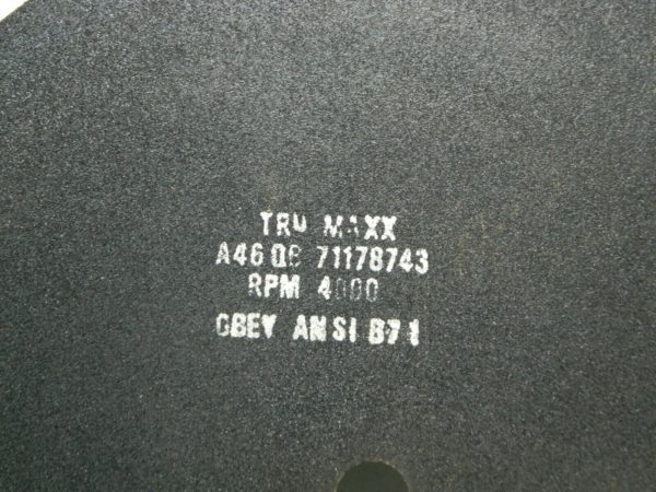 TRU-MAXX 16 x 1/8, 1″ Hole 46 Grit Aluminum Oxide Cutoff Wheel Qty 7 71178743