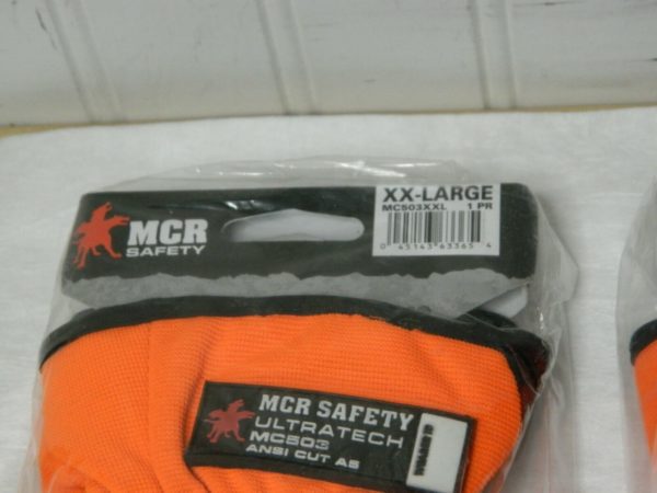MCR SAFETY Goatskin Cut Resist. Glove 2XL Cut A5 Abrasion 4 Qty 2 Pairs MC503XXL