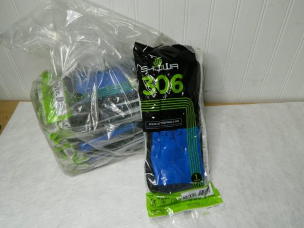 Showa PPE Work Glove Fully Coated Foamed Latex 13 Gauge Sz XXL 12 Pairs 306/XXL