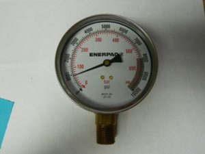 ENERPAC 0 - 10,000 psi Dry Hydraulic Pressure Gauge