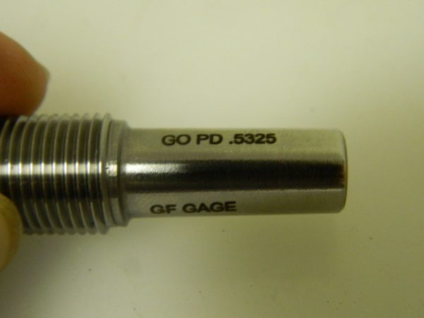 GF Gage Plug Thread Insert Go Gage 1/2-20 Thread H050020GK