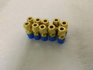 Ham-Let 1/4" Tube OD x 1/4" MPT Brass Compression Tube Male Connector Qty 10