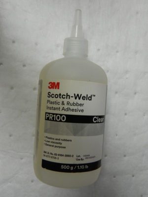 3M 1 Lb Bottle Clear Instant Adhesive Series PR100,