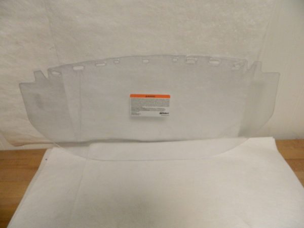 Bullard 6" x 15" x .04" Clear Chemical Resistant Acetate Faceshield Box of 39