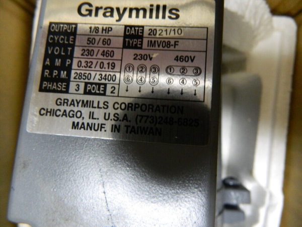 GRAYMILLS 230/460 Volt Immersion Machine Tool & Recirculating Pump