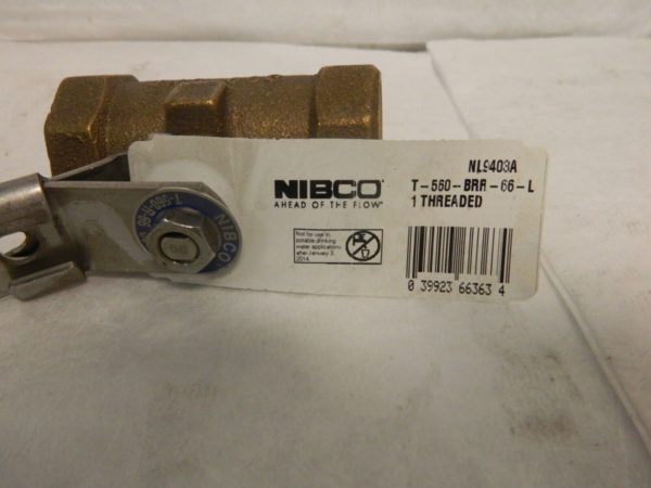 NIBCO 1″ Pipe Reduced Port Bronze Standard Ball Valve NL9403A