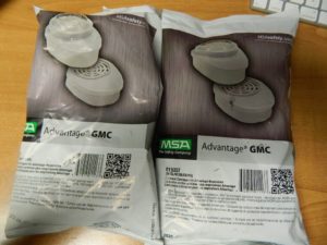 MSA Series Advantage 200, Protects Against Acid Gas, Organic Vapor QTY 4