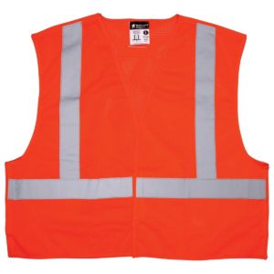 MCR Safety Safety Vest Type R Class 2 Break Away X-Back Qty 42 Size 3X XCL2MO