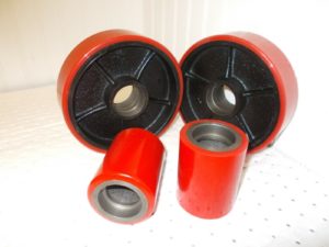 Pallet Truck Wheel Kit 7" PU and 3" Rollers 42032797