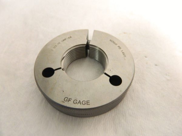 GF Gage 1-1/2 - 12 Go/No Go Double Ring Thread Gage Class 3A R1500123AS