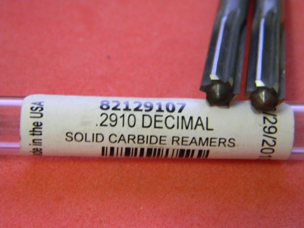 Precision Carbide Chucking Reamer .2910" Dia. x 3-1/4" OAL 6F 82129107