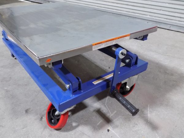Vestil Mechanical Scissor Lift Cart 660 lb. Capacity 37" x 23" Platform DAMAGED