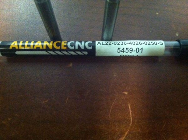 Alliance CNC Carbide Drills 0.236" Dia. x 4" OAL Lot of 2 #5459-01