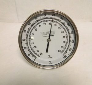 WIKA 2-1/2″ Stem 0 to 140° F Bi-Metal Thermometer 52025A004G4