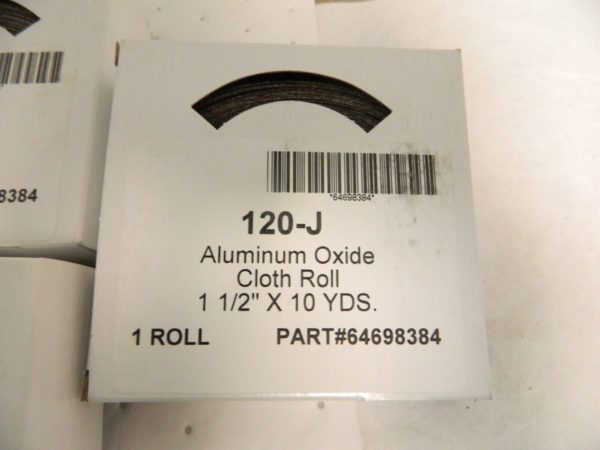 Pro 1-1/2″ x 10 Yd 120 Grit Aluminum Oxide Shop Roll Qty 5 64698384