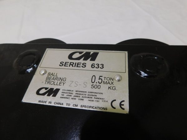 CM 1/2 Ton Capacity Wide Range Ball Bearing Trolley 3302 PARTS/REPAIR