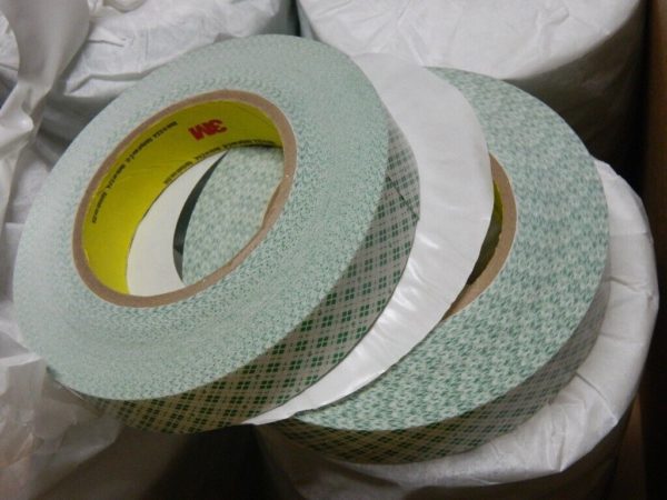 3M 1″ x 36 Yd Rubber Adhesive Double Sided Tape Lot of 2 rolls