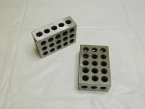 0.0003 Squareness Per Inch Hardened Steel 1-2-3 Block W/23 Hole Setup 1 Pair