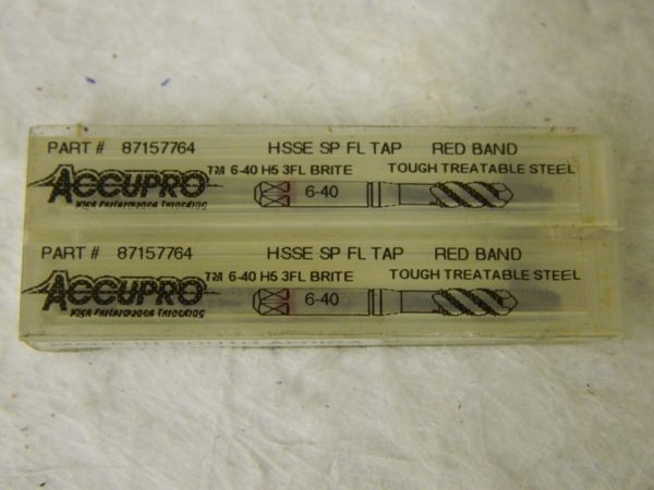Accupro Spiral Flute Tap 2 Pack 2.9mm Flute Diam HSSE 3FL #87157764