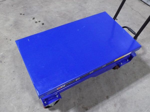 WorkSmart Hydraulic Scissor Lift Cart 1750 lb Cap. 36" x 20" Platform DEFECTIVE