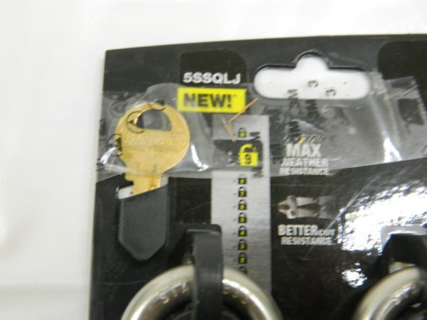 Master Lock 4-Pack 2.078-in Steel Shackle 2-1/2" Same Keyed Padlock 5SSQLJ