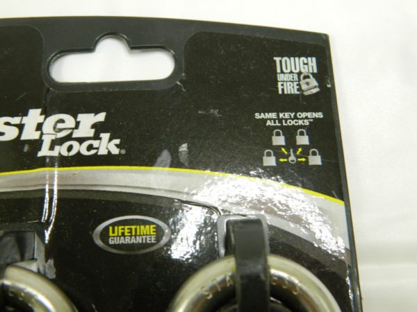 Master Lock 4-Pack 2.078-in Steel Shackle 2-1/2" Same Keyed Padlock 5SSQLJ