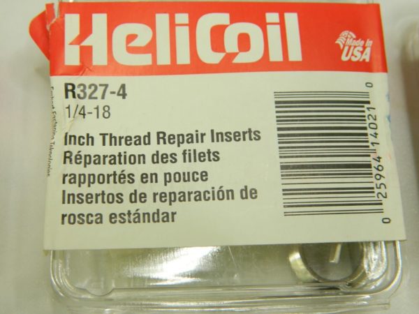 Heli-Coil Pipe Thread Repair Thread Repair Kit Qty 18 R327-4