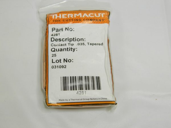 Thermacut Contact Tip .035, Tapered Qty 25 4281