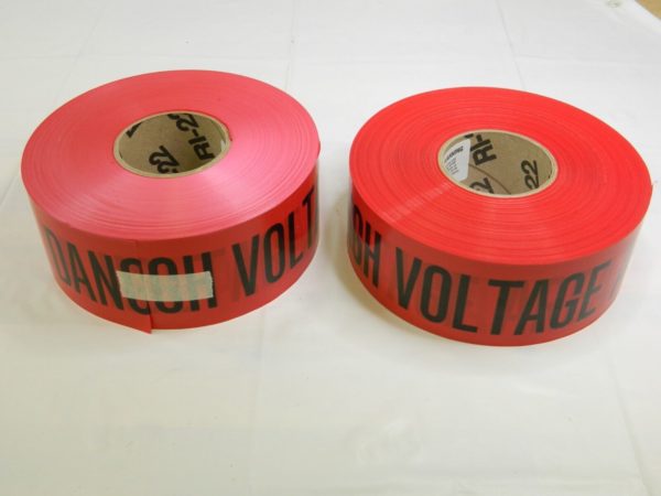 Danger High Voltage Area Barricade Tape - 3" X 1000' Qty 2 Rolls BT54