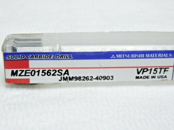 Mitsubishi Carbide Drill 0.1562" Diam x 2.188" OAL MZE01562SA VP15TF 177826