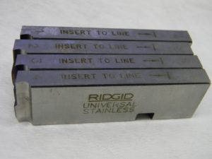 RIDGID used 1/2-14 - 3/4-14 NPT Thread RH HSS Pipe chaser 47785