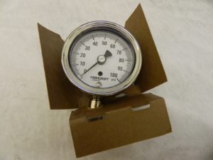 Ashcroft Pressure Gauge: 2-1/2" Dial 1/4" Thread, NPT, Lower Mount 94328