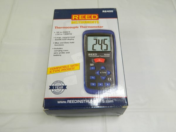 REED Intruments Thermocouple Thermometer Type K-Nist Transcat R2400
