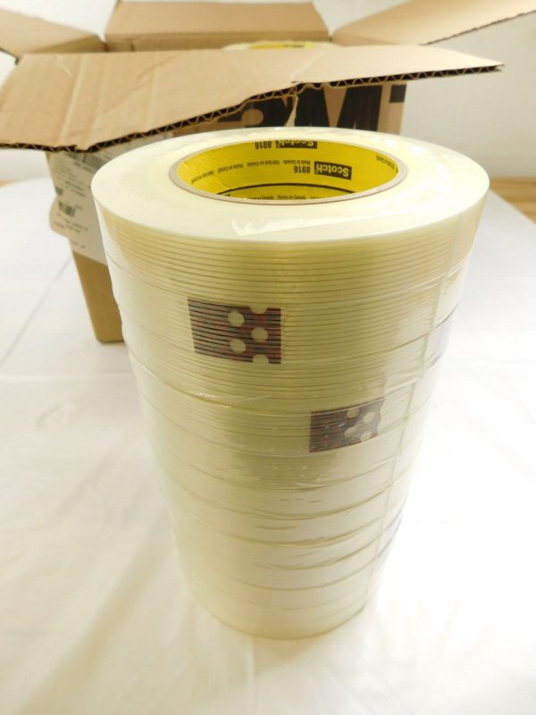 48 ROLLS of 3M Scotch Filament Tape 8916 Clear 18 mm X 55 m 7000123651